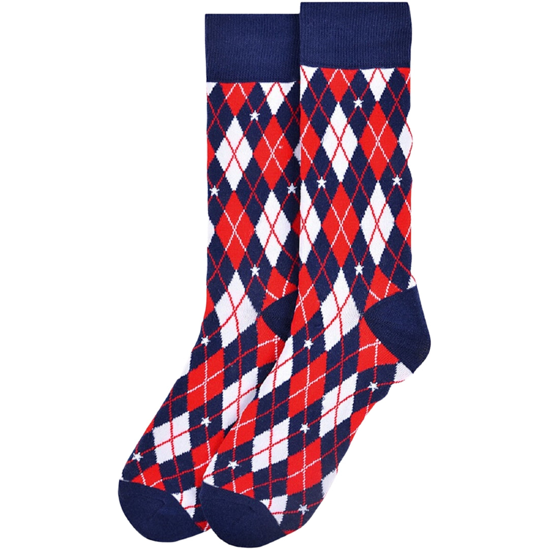 American Flag Crew Argyle Socks