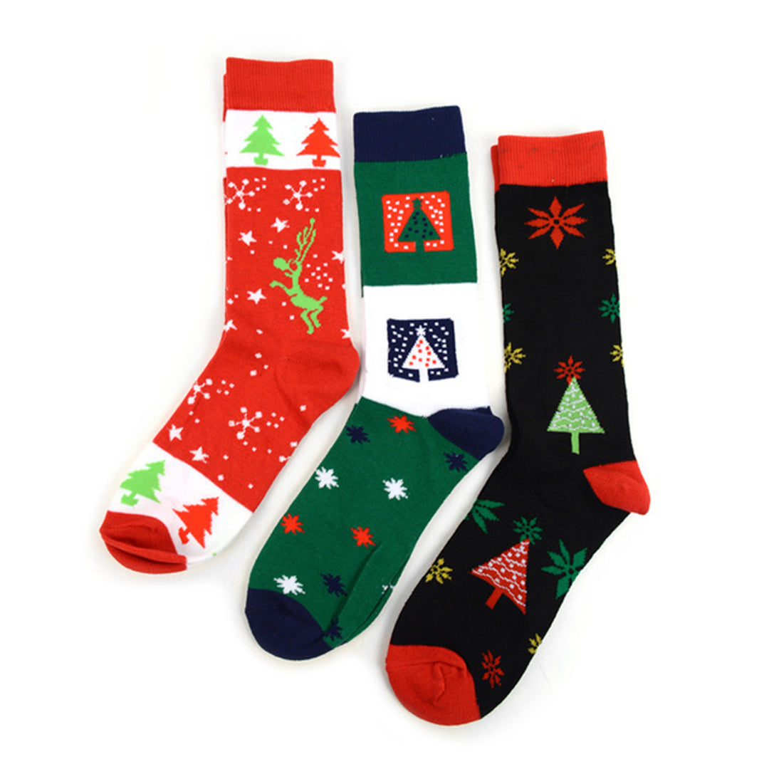 Christmas Trees Crew Novelty Socks 3 Pair Pack