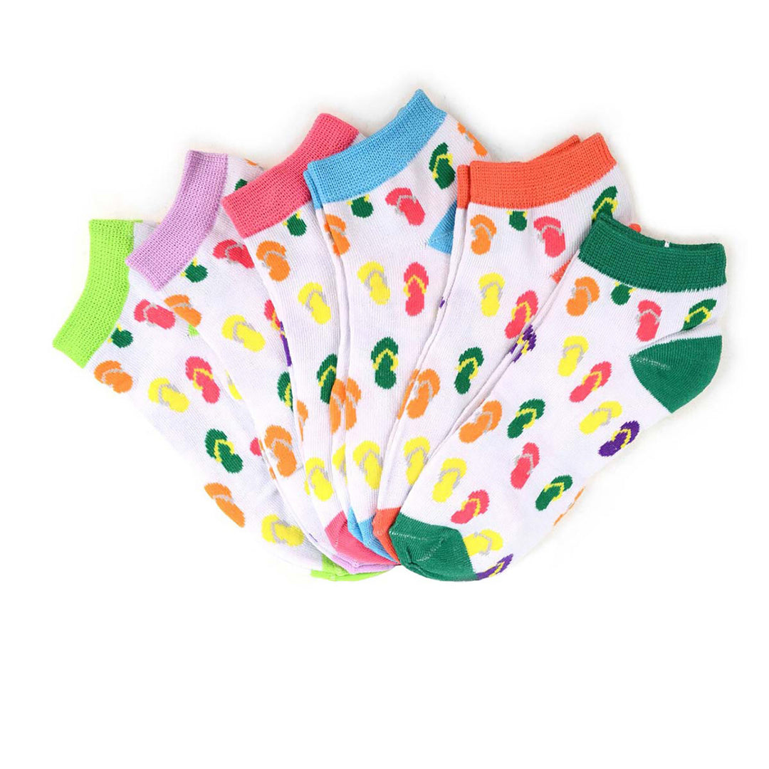 6 Pairs of Flip Flops Ankle Socks