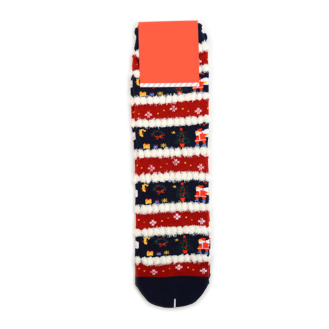 Santa & Tree Christmas Crew Novelty Socks