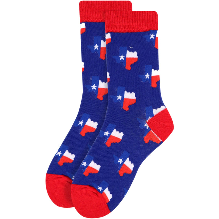 Texas State Crew Novelty Socks - Royal Blue