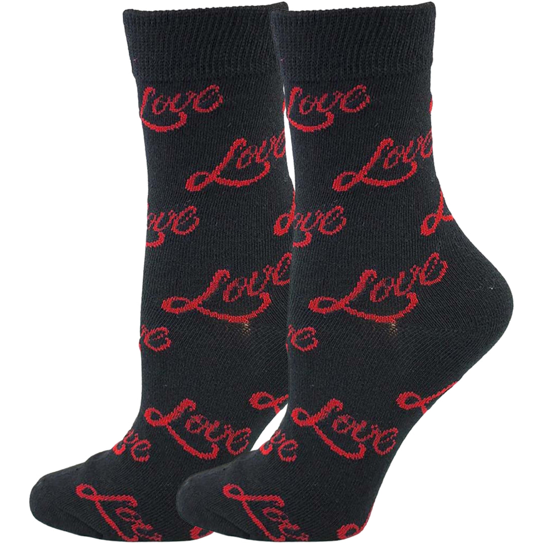 Love Crew Novelty Socks - Black