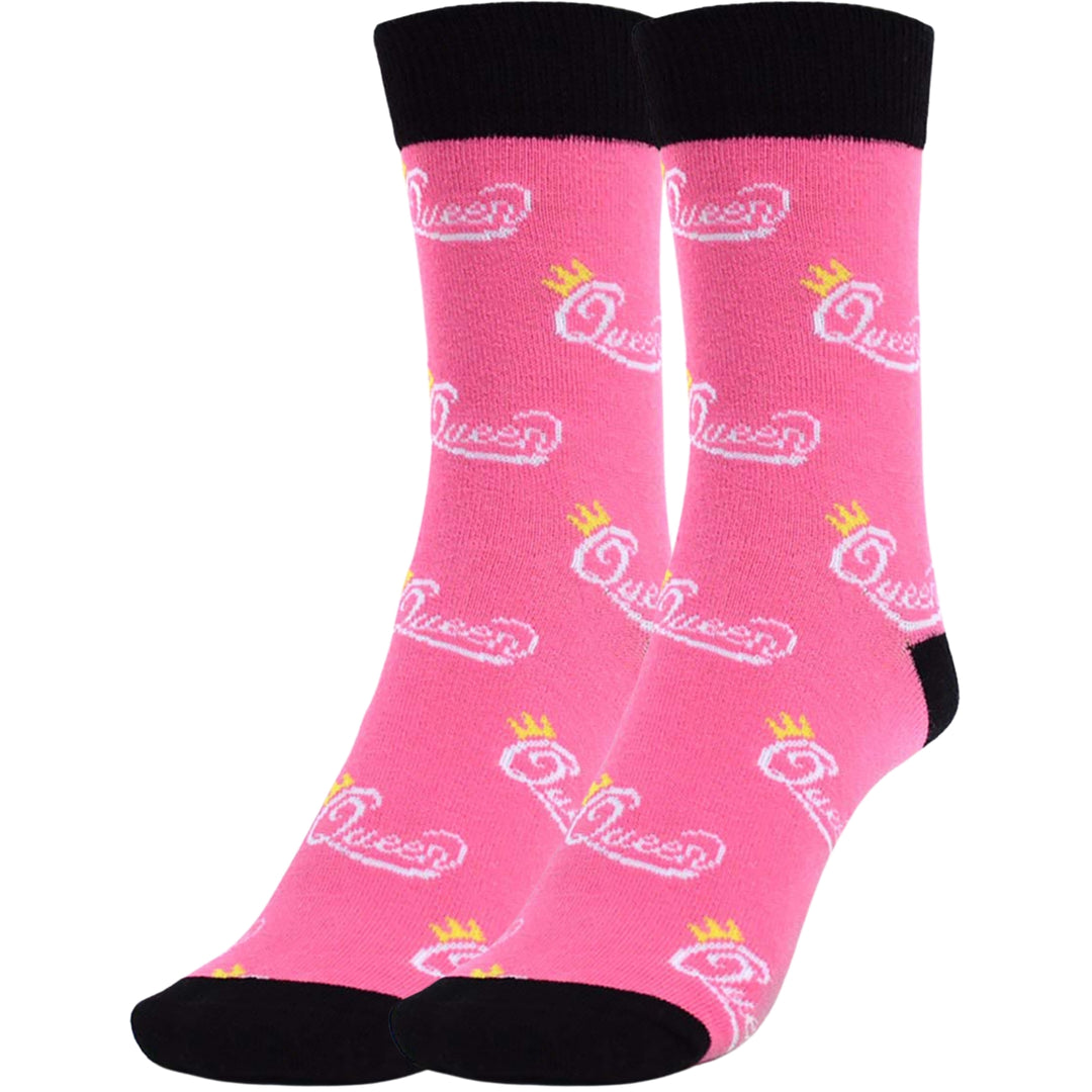 Queen Crew Novelty Socks