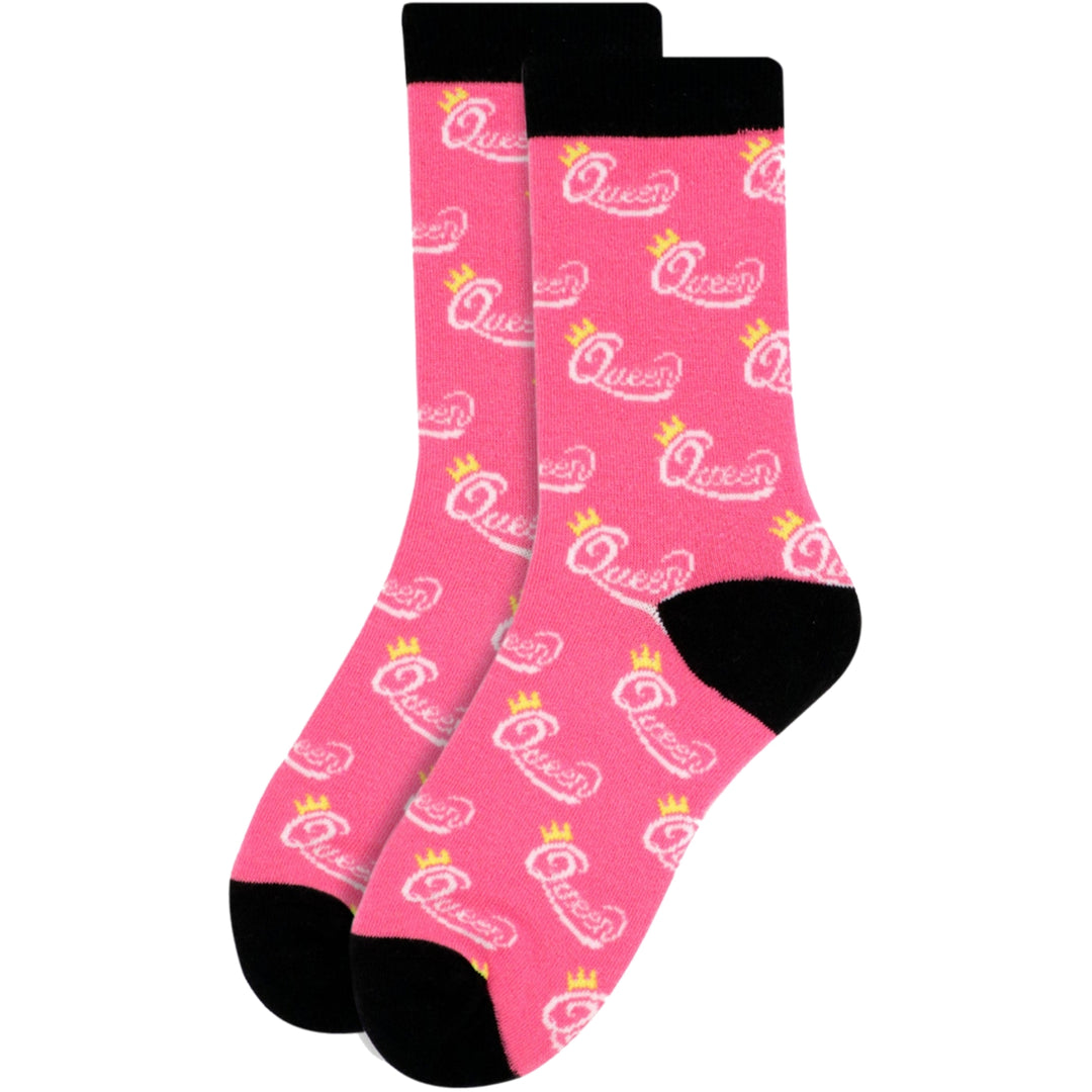Queen Crew Novelty Socks