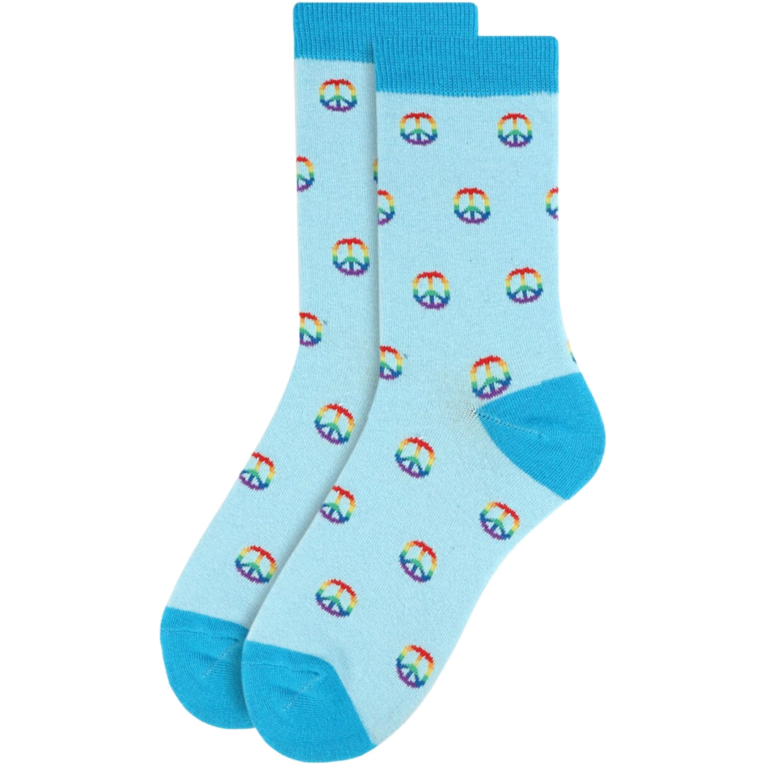 Peace Novelty Socks - Blue