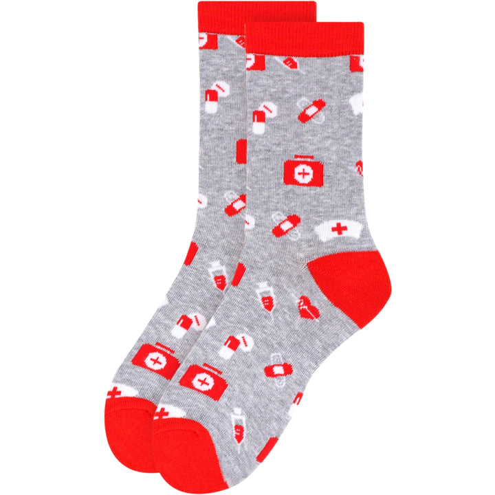 Nurse Novelty Socks - Gray