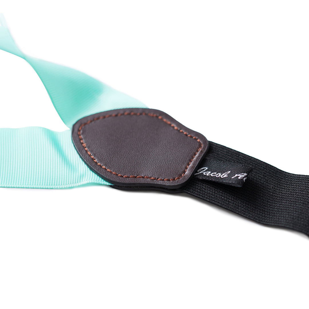 Grosgrain Ribbon Suspenders - Aqua