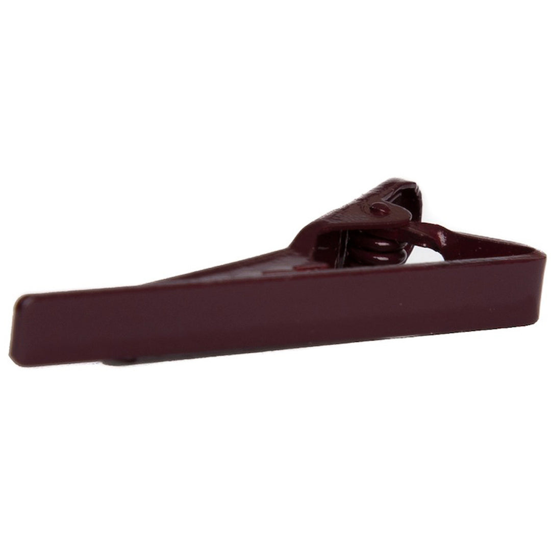 1.5 in. Slim Tie Bar - Burgundy