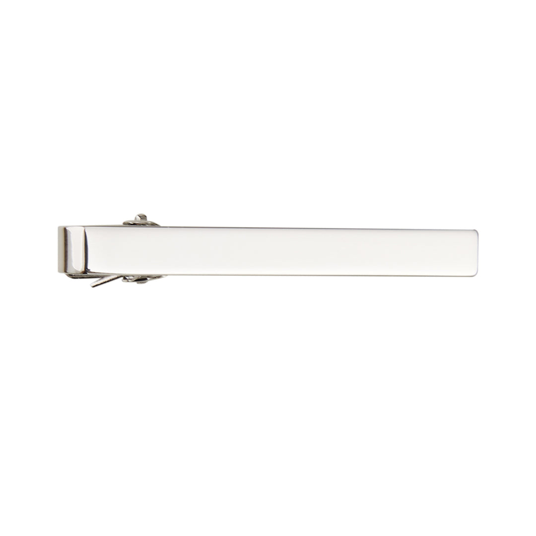 2 in. Tie Clip Clasp - Shiny Silver