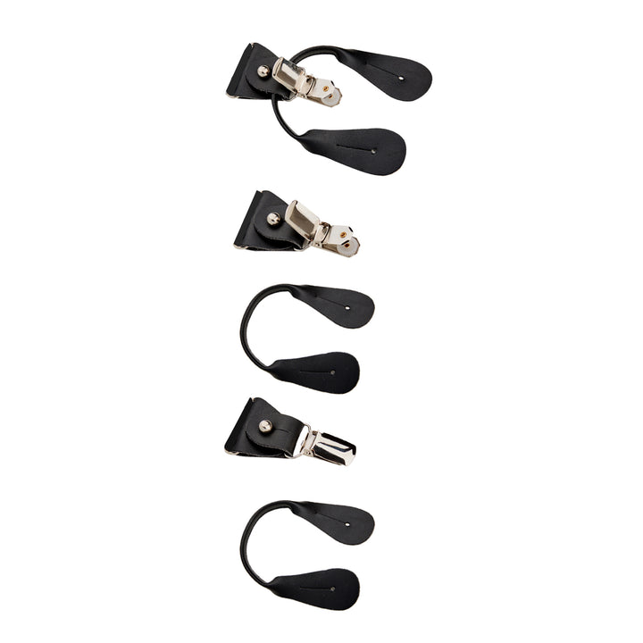 Elastic Solid Suspenders - Black